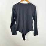 Nuuds Black Crewneck Long Sleeve Bodysuit Size Large Photo 3