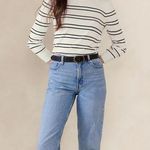 Banana Republic New NWT STRIPED FOREVER SWEATER Photo 0
