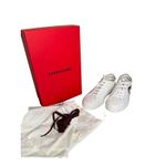 Salvatore Ferragamo NIB Brandy Leather Sneakers in White/Red Size 9.5 Photo 1