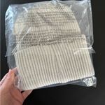 Anthropologie NWT Daily Practice by  Sport Club Ribbed Beanie light grey 1989 Photo 1