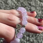 Lavender purple amethyst protection charm bracelet Photo 5