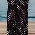EXPRESS Compagnie Womens Black Medium  Black White Polka Dot‎ Jumpsuit Retro Y2K USA M Photo 0