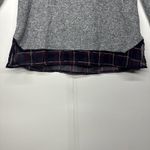 U.S. Polo Assn. Womens Heather Gray Sweater with Stripe Hem  - Size  Medium Photo 4