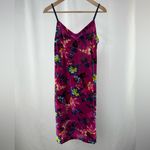 Anthropologie  Shania Velvet Floral Slip Dress in Violet Size Small‎ Photo 3