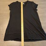 H by Bordeaux ‎ Women's Black Short Sleeve V-Neck Top T-Shirt Photo 7
