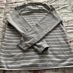 Orvis Striped Gray 1/4 Zip Logo Pockets Pullover Sweatshirt, size M Photo 9