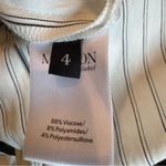 Mayson the Label white & black striped pants & collared button down top | size 4 Photo 11