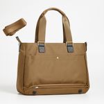 IHKWIP The Mini Cargo Catchall Tote with Crossbody Strap in Mocha Tan Photo 1