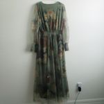 Baltic Born Layla Tulle Maxi Dress Olive And Rust Floral New Without Tags Photo 6