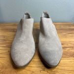 Joie  Rowen Taupe Leather Suede Booties Size 9 Ankle Boots V Cut Low Heel NEW Photo 3