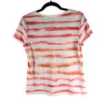 Chico's Zenergy Womens V-Neck T-Shirt Stripe Ombre Sunset Colors Size M (Chico 1) Photo 1