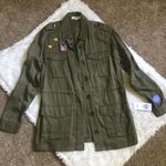 Honey Punch Army Green Patch Military Jacket Photo 4