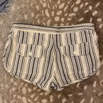 Free People Night Moved Striped Shorts Mid Rise
Button Fly White Blue Si… Photo 7