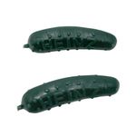 Vintage Heinz Pickles Pins Set of 2 Miniature 90s Y2K Pittsburgh Kitschy Green Photo 0