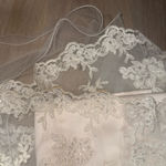 Maggie Sottero Off The Shoulder Beaded Wedding Gown with Lavender Train White Size XS Photo 13