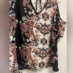 Liberty Love  blouse w shoulder cutouts sz XL Photo 0