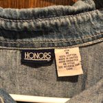 Vintage honors Christmas embroidered denim button up Blue Size M Photo 2