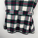 Christopher & Banks  Sz XL Petite Tartan Plaid Sherpa Wrap Tie Vest Photo 9