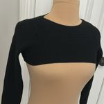 Hatch Black Ribbed Shoulder Sweater Shrug Size undefined Photo 1