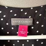 Vince Camuto  sz‎ S black white polka dot sleeveless blouse NWT Photo 5