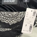 Avenue NWT Size 26 Black & Ivory Geometric Print Dress w/ Pockets Photo 4