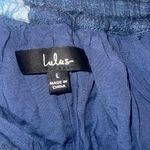 Lulus ✨ Pretty as a Picture Navy Blue Floral Print Ruffled Halter Sz Large Dress✨ Photo 6