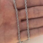 Link Chain Necklace for Men Women Streetwear Hip Hop Unisex Style Silver Photo 3