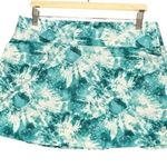 PRINCE Tennis Skort Womens Large Green Tie Dye Print Athleisure Tenniscore White Photo 0