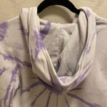 ATM Anthony Thomas Melillo Purple & White Tie Dye Zip Front Hoodie Size Small Photo 8