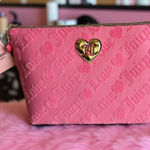 Juicy Couture Pink Love Cosmetic Makeup Bag Heart Travel Toiletry Bottle Y2K Photo 0