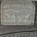 Levi's Levi’s Womens 505 Classic Straight Jeans Mid-Rise Size 28 Black Denim Stretch Photo 3