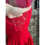 Cinema Etolie negligee nightgown red lace sheer sexy lovcore Size M Photo 3