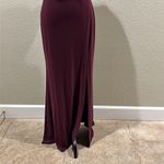 Morgan & Co  Burgundy off the shoulder Gown Photo 2