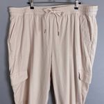 Banana Republic  Utility Jogger Cargo Neutral Women Size XL Pants Cream Off-White Photo 2