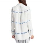 Bella Dahl Tie Dye Tencel Button Up Top With Raw Hem. All about the details! Photo 1