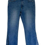 Michael Kors Izzy Cotton Cropped Flare Jeans size 14 Photo 0