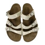 Birkenstock Birki's Sandals White three straps with buckles EU 40 L9 M7 Photo 2