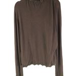 Dolce Cabo Cardigan Sweater Open Front Faux Fur Lace Brown L Size L Photo 3