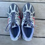 Nike Y2K Shox Red Gray Leather Running Shoes 313812-561 Women’s 8 Photo 3