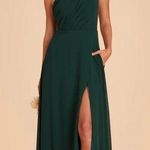 Birdy Grey  Kira Dress‎ Chiffon Emerald Size XXL Bridesmaids Prom One Shoulder Photo 0