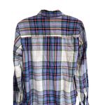 Gap  Soft Twill Green &‎ Purple White Check Lavender Plaid Flannel Top S Photo 10