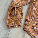 J.Jill  Women’s Brown Paisley Button Down Blouse Sz Small Photo 3