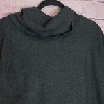 Chico's CHARCOAL GRAY STRETCH KNIT COWL NECK SWEATER DUAL LAYERED BLOUSE 3 XL Photo 8