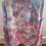 Sanctuary tie dye pink blue ombré modal blend relaxed fit sweater, size S boho Photo 6