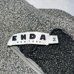 ENDA New York Speckled Funnel Neck 1/4 Zip Pullover Sweater Gray Size M Photo 8