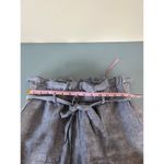 Rachel Roy  linen shorts size M paper bag high waisted front tie elastic waist Photo 5