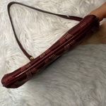 Coach Burgundy / red Signature Canvas Wristlet Photo 2