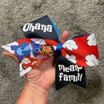 Disney 's Stitch - Ohana Means Family Large Hair Bow Photo 7