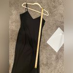 SheIn Black Bodycon Side Slit Spaghetti Strap Going Out Dress LBD 🚨 Photo 3
