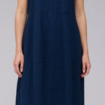 Cut loose navy blue seamed parachute dress Size XL Photo 0